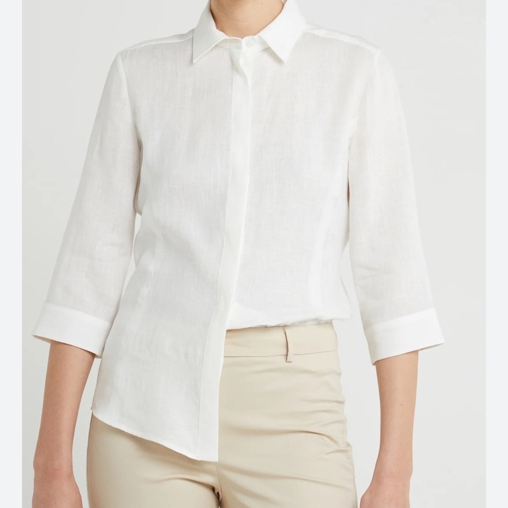 Max mara Weekend 100% linen buttoned Down Shirt. Size 12